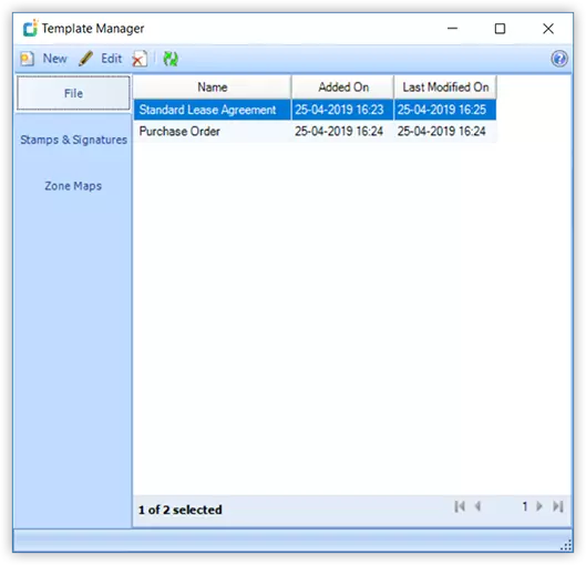 globodox Features customize file organization document templates screenshort